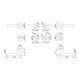 Jeu de rosettes Hoppe Ams.E1400/42H/42H/42HKVS VA F69 rd.SK/OL DIN L/R D/D-3