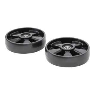 Jeu de roues directrices en nylon STIER pour transpalettes