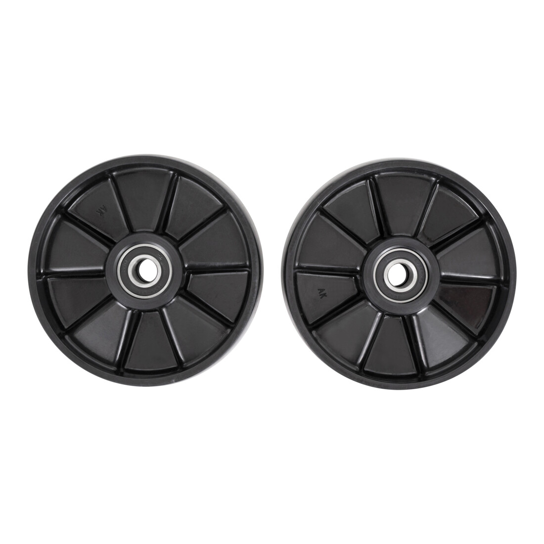 Jeu de roues directrices en nylon STIER pour transpalettes