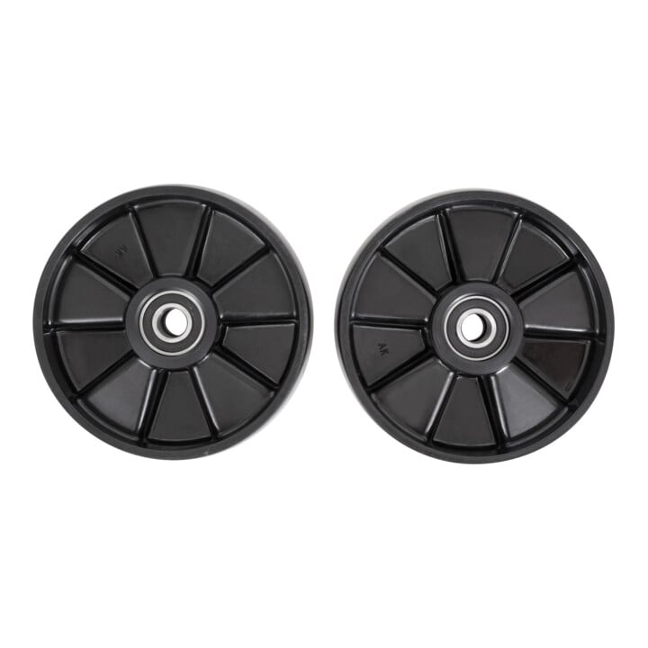 Jeu de roues directrices en nylon STIER pour transpalettes