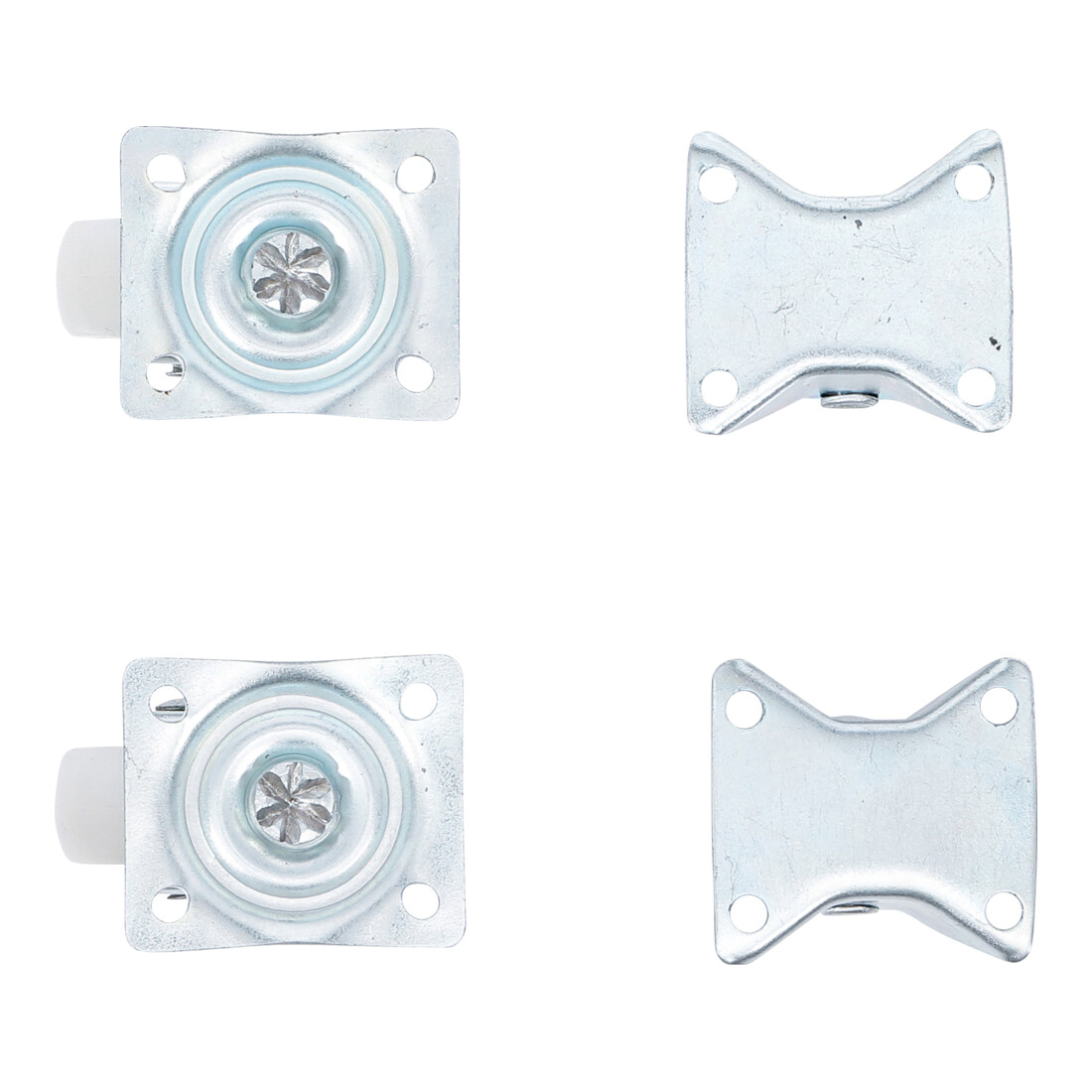 Jeu de roulettes fixes/de direction 40 mm 4 pièces BGS Do it yourself