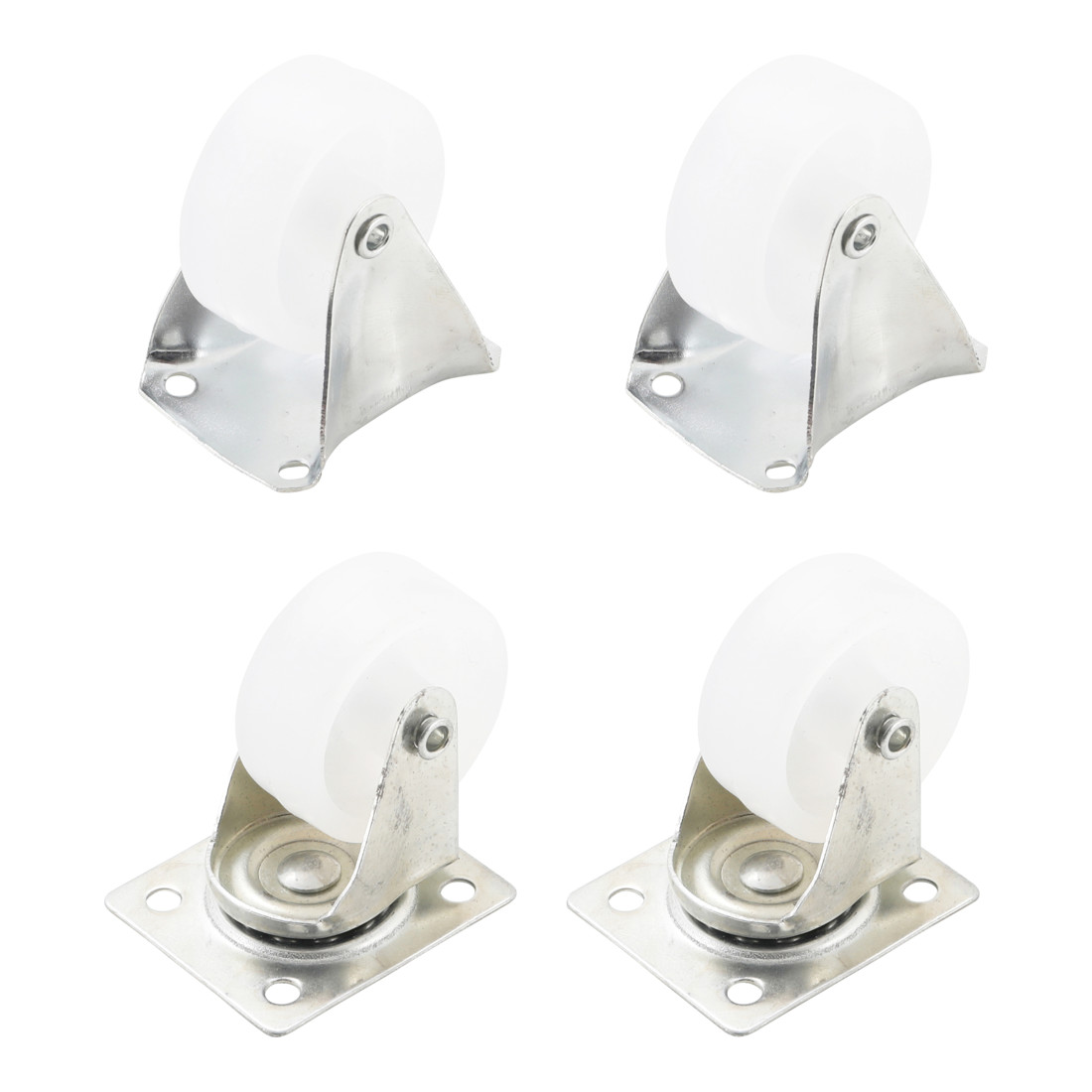 Jeu de roulettes fixes/de direction 40 mm 4 pièces BGS Do it yourself