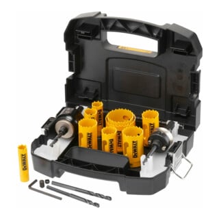 Jeu de scies cloches d'électricien BIM DEWALT, 11 pièces.