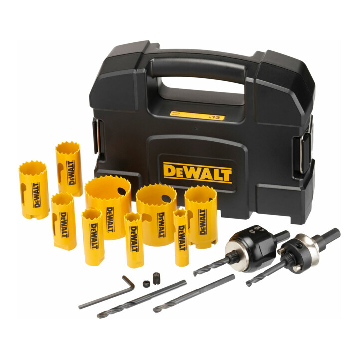Jeu de scies cloches d'électricien BIM DEWALT, 11 pièces.