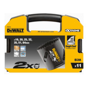 Jeu de scies cloches DEWALT 11 pièces HSS bi-métal DT8273L-QZ-1