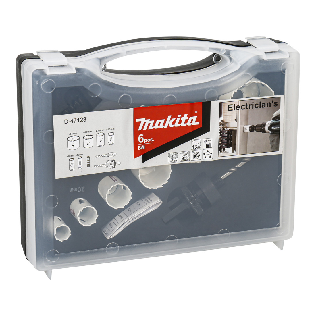 Jeu de scies cloches Makita D-47123