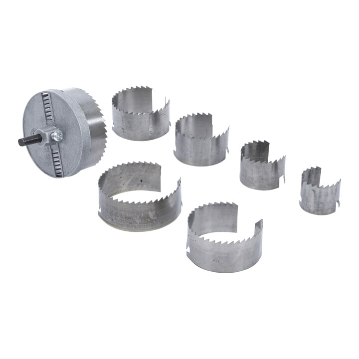 Jeu de scies-cloches | Ø 26 - 63 mm | profondeur 25 mm | 7 pièces BGS Do it yourself