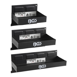 Jeu de tablettes magnétiques 150 / 210 / 310 mm 3 pièces BGS