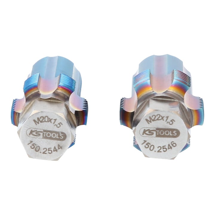 Jeu de tarauds avec boulon de guidage pour capteurs KS Tools 2 pcs