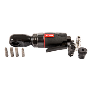 STIER Set de cliquets pneumatiques 3/8" + 1/4"