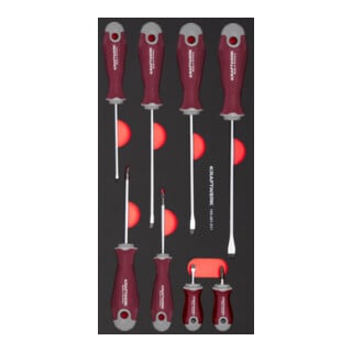 Jeu de tournevis à fente PH Kraftwerk, insert 20x40, 8 pces
