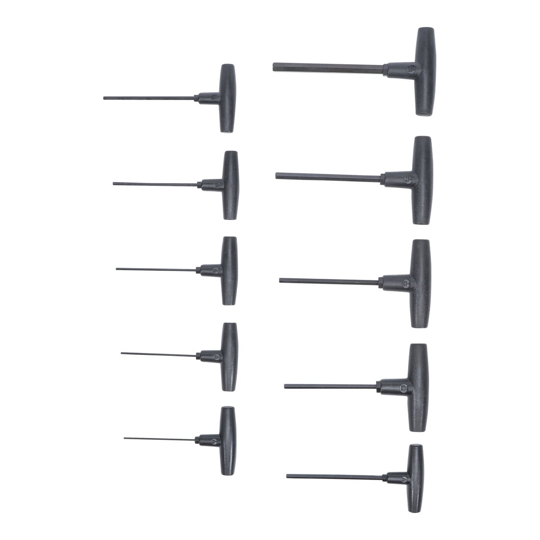 Jeu de tournevis avec poignée en T | six pans intérieurs 2 - 10 mm | 10 pièces BGS Do it yourself