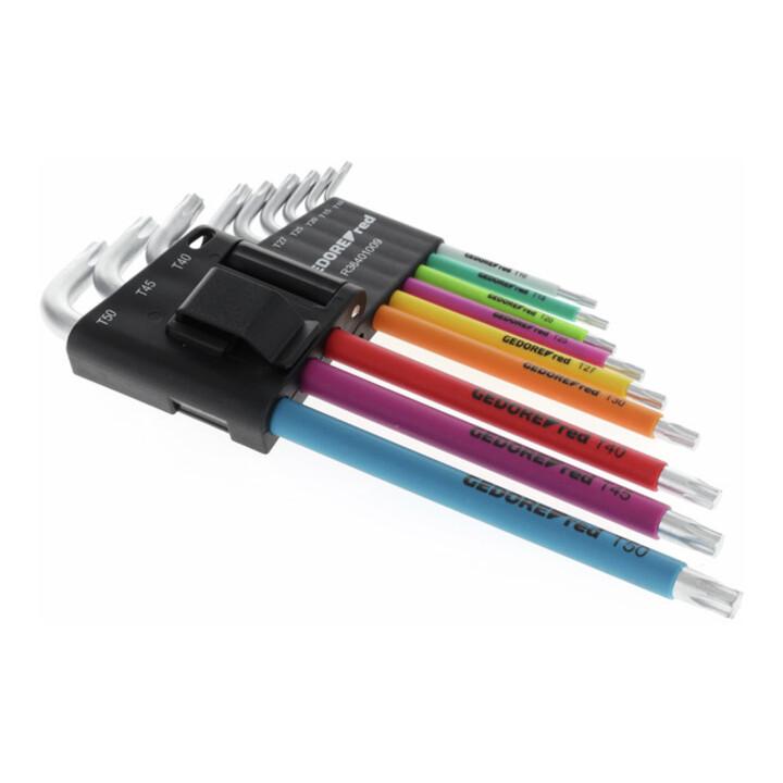Jeu de tournevis coudés Gedore R36401009 TX T10-50, 9 pcs