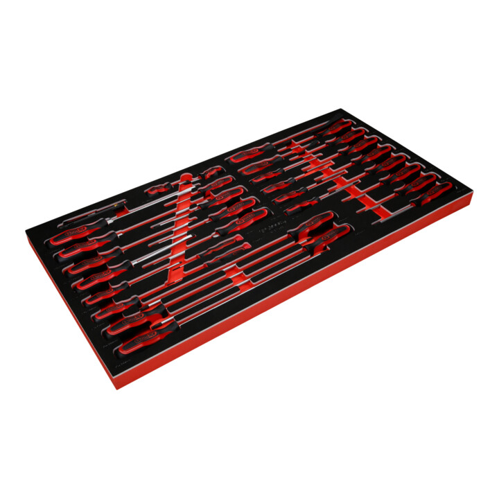 Jeu de tournevis dans insert en mousse, 33 pcs KS Tools
