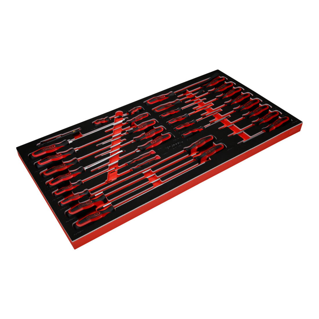 Jeu de tournevis dans insert en mousse, 33 pcs KS Tools