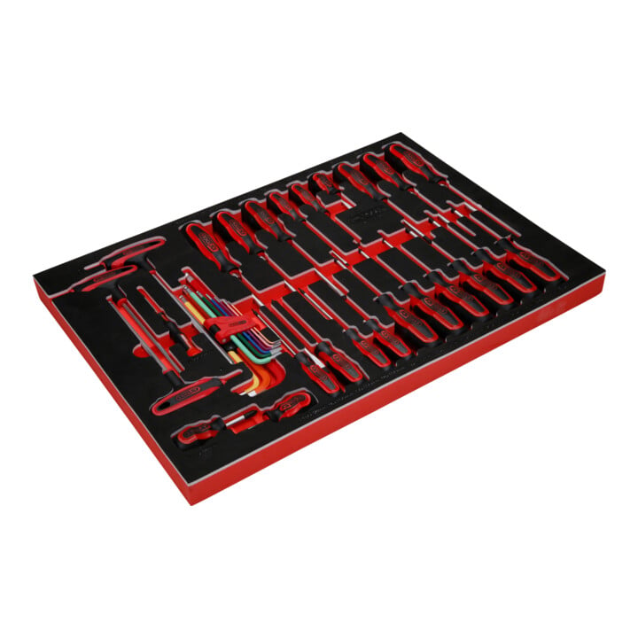 Jeu de tournevis dans insert en mousse, 34 pcs KS Tools