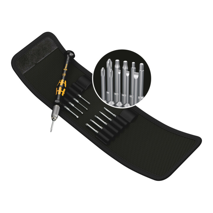 Jeu de tournevis de mécanique précision KK Micro-Set ESD/11 11 pces fente/PH/TOR