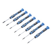Jeu de tournevis de précision Profil T (pour TX) 7 pièces BGS-4