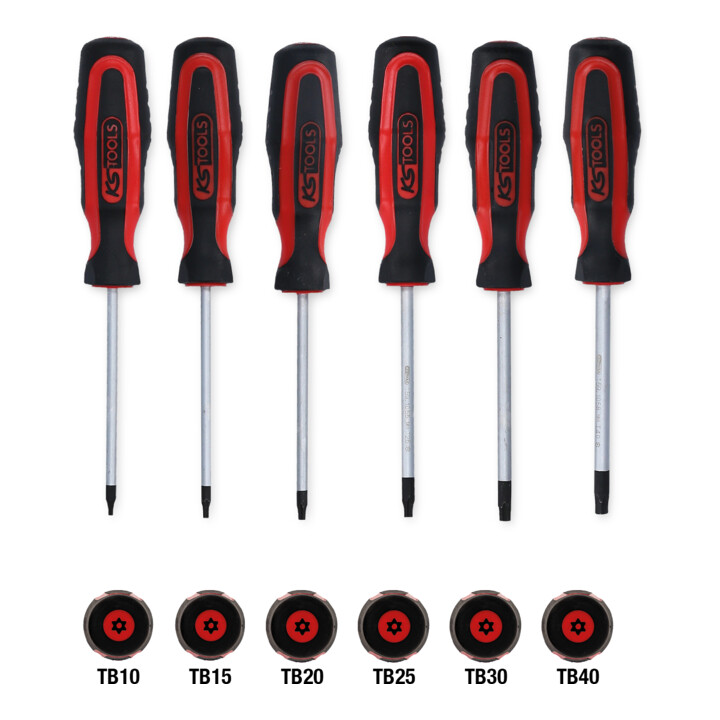 Jeu de tournevis ERGOTORQUEplus, 6 pcs., TX percé