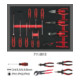Jeu de tournevis et de pinces KS Tools, 12 pièces en système 1/1