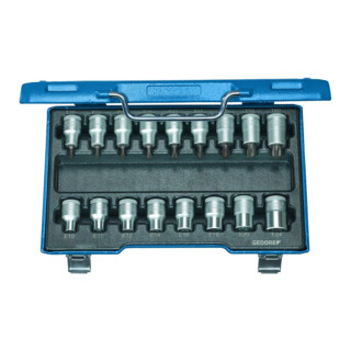 Jeu de tournevis Gedore 1/2'' 17-tlg intérieur+extérieur TX