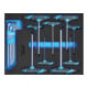 Jeu de tournevis Gedore offset dans le module Check-Tool, 17 pcs