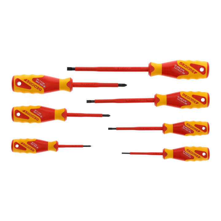 Jeu de tournevis Gedore VDE 7 pcs IS 2.5-6.5 PH 0-2