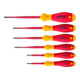 Jeu de tournevis IEC60900:2004 6pces VDE TX taille 8/9/10/15/20/25 poig. multico