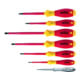 Jeu de tournevis IEC60900:2004 7pcs. VDE fente ouv. 2,5/4/5,5/6,5/PH 1/2 avec dé