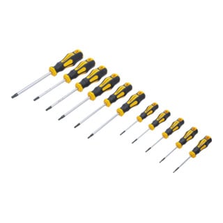 Jeu de tournevis Profil en T (pour TX) avec perçage frontal T6 - T40 11 pièces BGS Do it yourself
