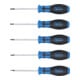 Jeu de tournevis Profil T (pour TX) avec perçage T6 - T10 5 pièces BGS-3