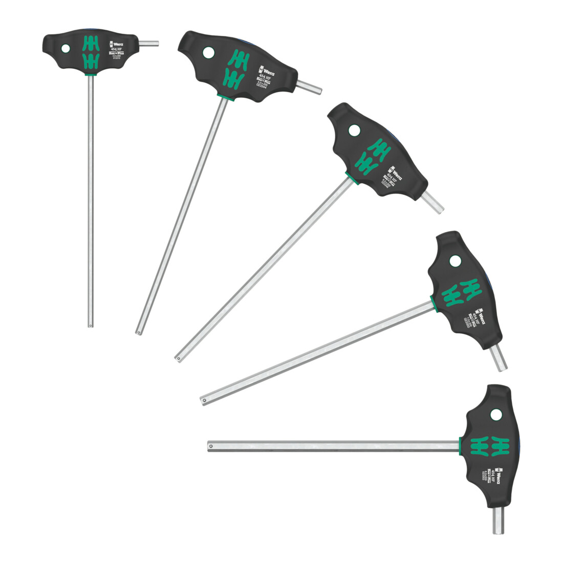 Jeu de tournevis Wera Hex-Plus à manche en T avec fonction de retenue, 5 pièces