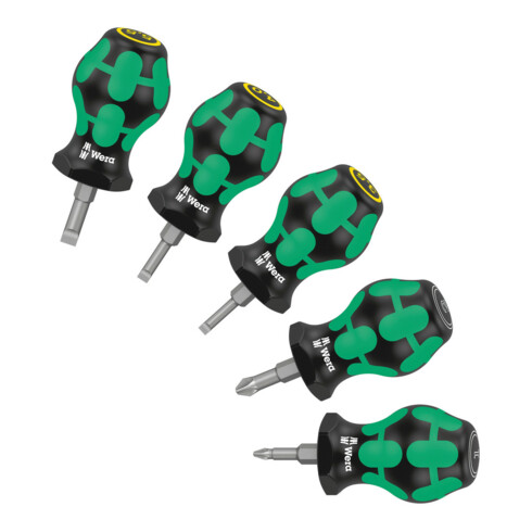 Jeu de tournevis Wera Stubby Set 2, 5 pièces