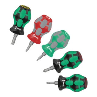 Jeu de tournevis Wera Stubby Set 3, 5 pièces
