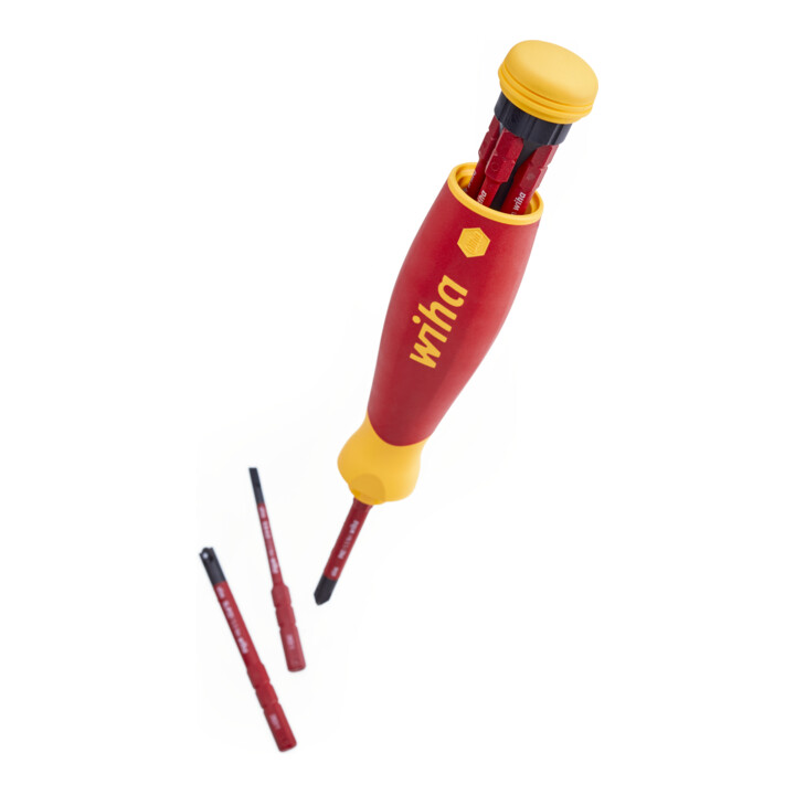 Jeu de tournevis Wiha 45296 PocketMax electric avec kit d'embouts à ranger 4 pcs