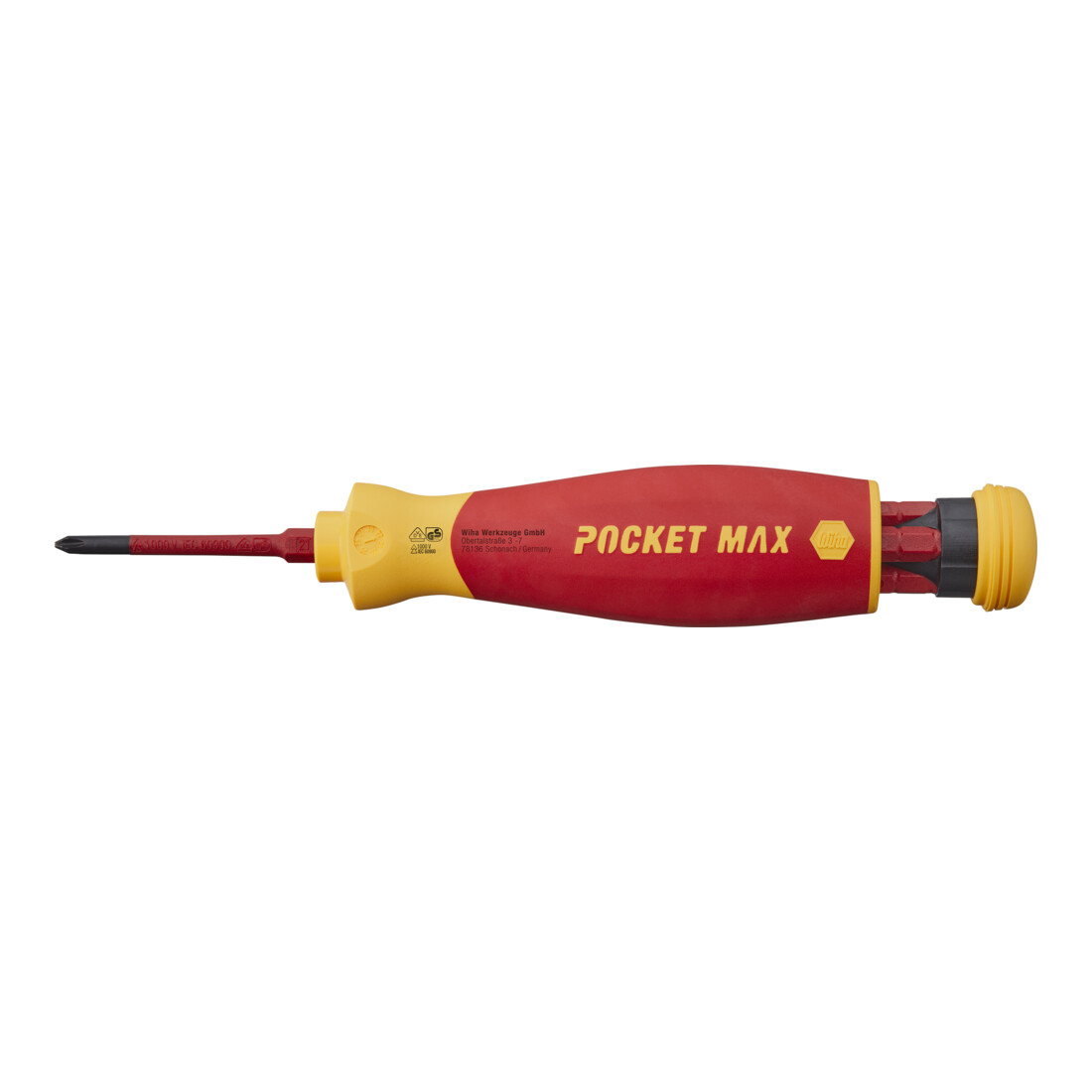 Jeu de tournevis Wiha 45296 PocketMax electric avec kit d'embouts à ranger 4 pcs