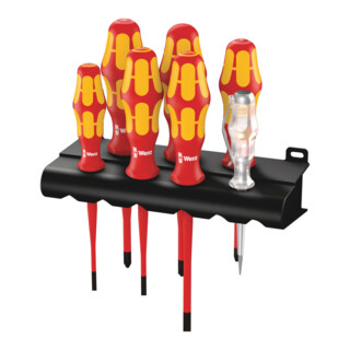 Jeu de trournevis 05006480001 VDE 7 pcs.fente/PH/PZD lame ronde, manche de force