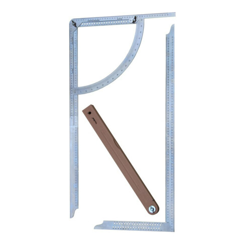 Jeu de trusquins hedue Alpha Classic fausse équerre en hêtre 500 mm acier inoxydable