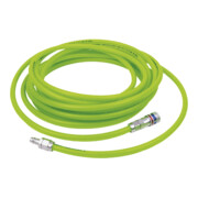 Jeu de tuyaux en PU High Vis CEJN avec raccord de sécurité en acier eSafe⌀ 8x12 mm, longueur de tuyau utile : 10 m