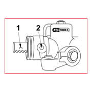 Jeu de vis de blocage pour centrage de la direction, 3 pcs.-3
