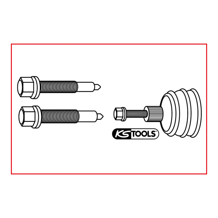Jeu de vis de pression pour arbre à cardans pour VAG, 2 pcs.