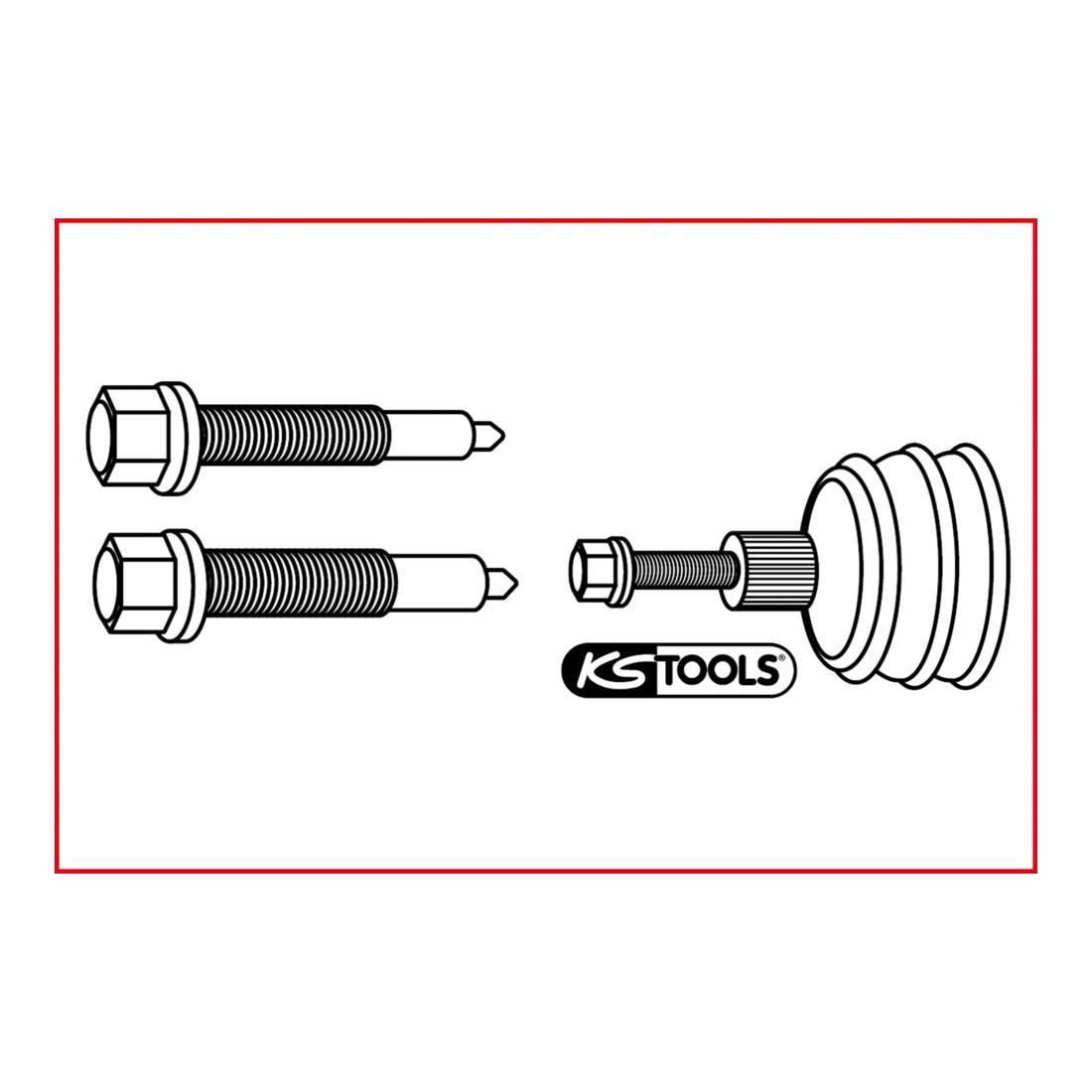 Jeu de vis de pression pour arbre à cardans pour VAG, 2 pcs.
