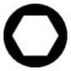 ASW Clé à douille pour clé à douille 1/2" hexagonale, longue-3