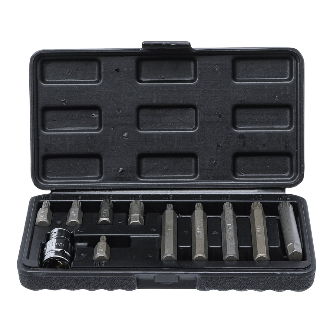 Jeu d'embouts 10 mm (3/8") Polygone femelle (pour XZN) 11 pièces BGS Do it yourself