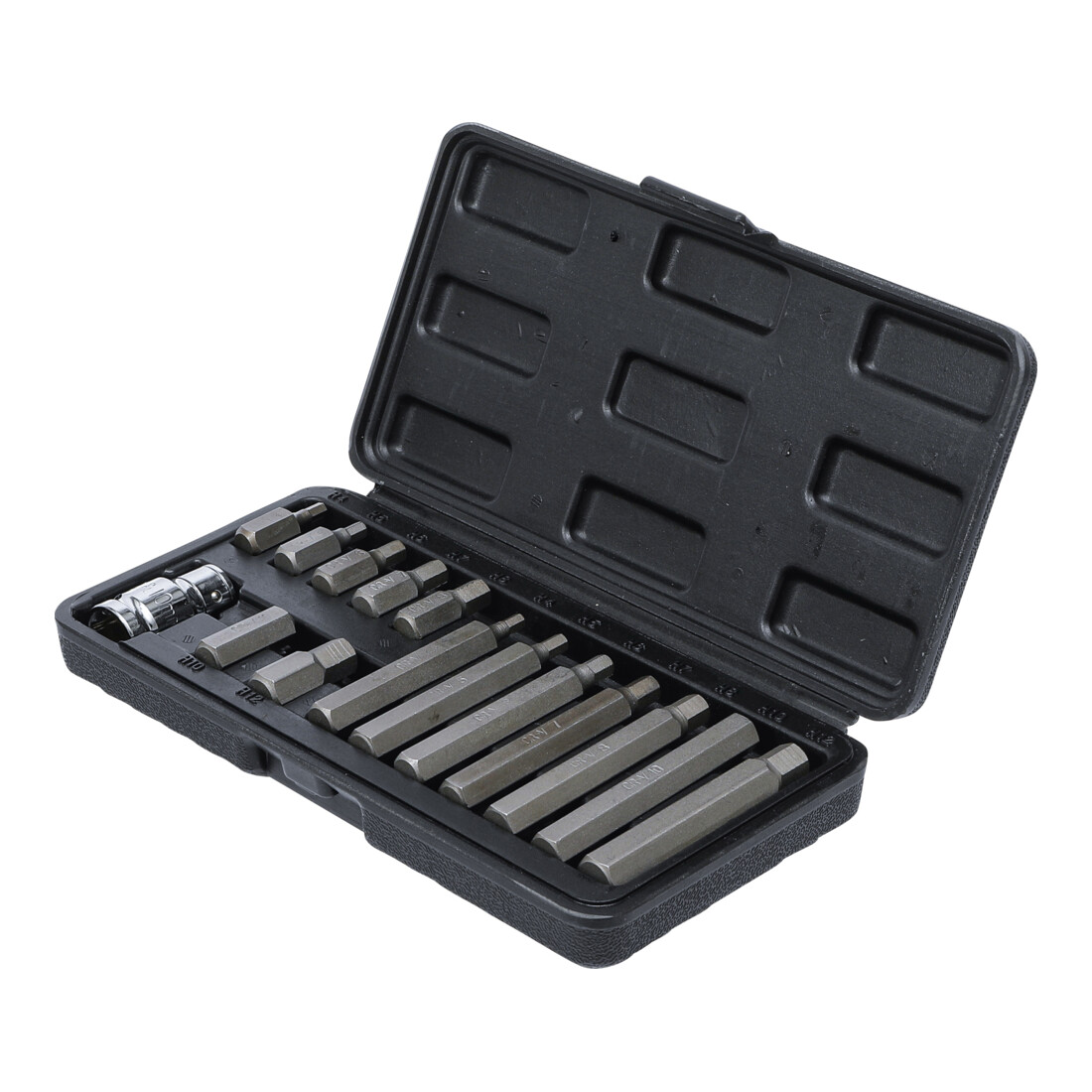 Jeu d’embouts 10 mm (3/8") six pans intérieurs 15 pièces BGS Do it yourself