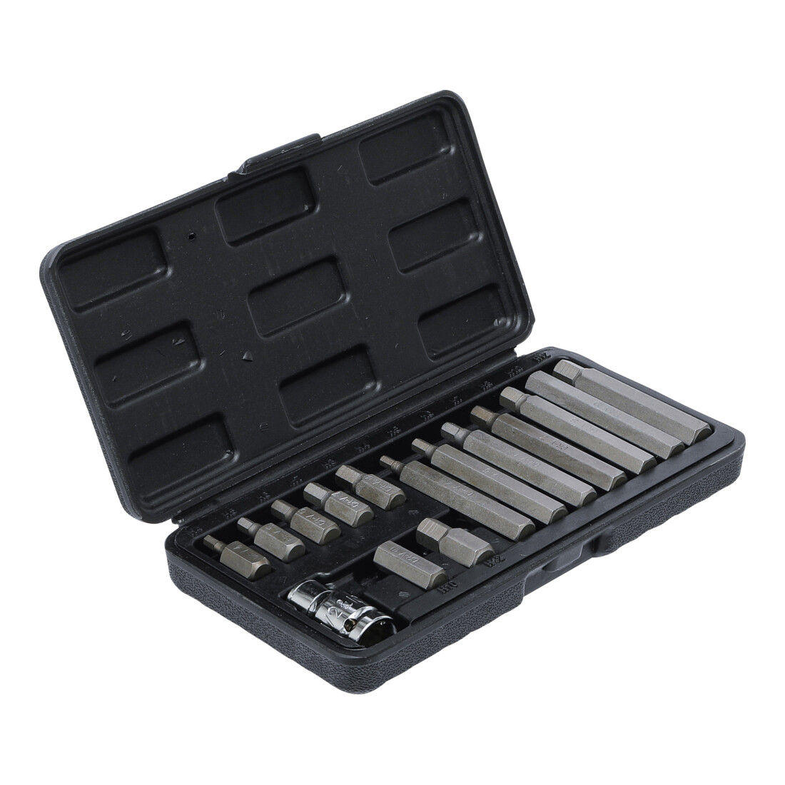 Jeu d’embouts 10 mm (3/8") six pans intérieurs 15 pièces BGS Do it yourself