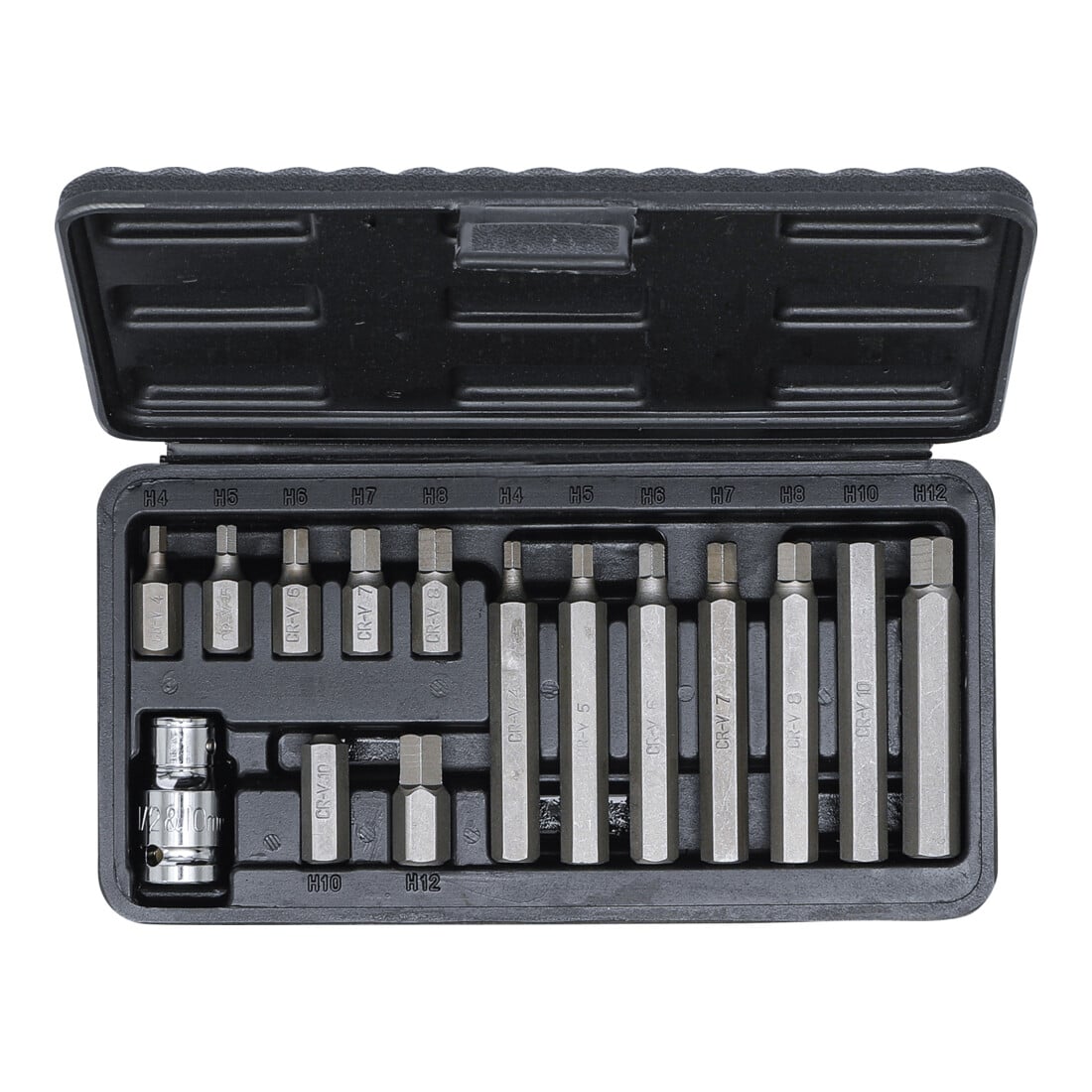 Jeu d’embouts 10 mm (3/8") six pans intérieurs 15 pièces BGS Do it yourself