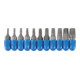 Jeu d’embouts 6,3 mm (1/4") profil T (pour Torx) 11 pièces BGS-1