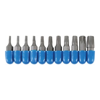 Jeu d’embouts 6,3 mm (1/4") profil T (pour TX) 11 pièces BGS