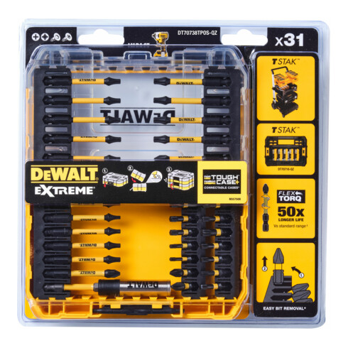 Jeu d'embouts à choc DEWALT 31 pces
